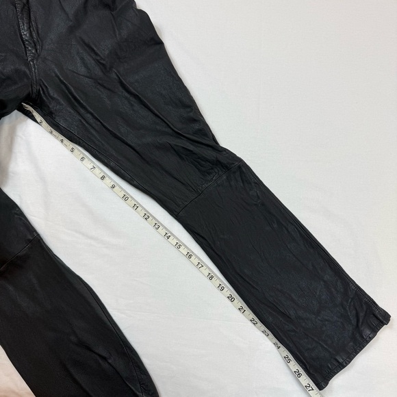Rem Garson Genuine Leather Black  Pants Size 12 - Picture 11 of 13